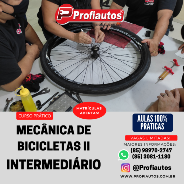 MECÂNICA DE MANUTENÇÃO EM BICICLETAS 2 – INTERMEDIÁRIO